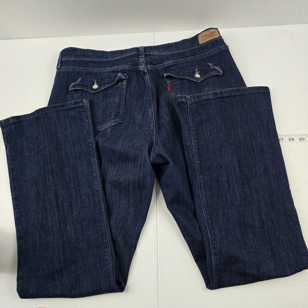 Levi's 515 bootcut jeans 16L 33x34 blue deniim womens 5657 - Picture 3 of 14